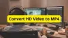 如何将高清视频转换为MP4格式 | 视频转换器