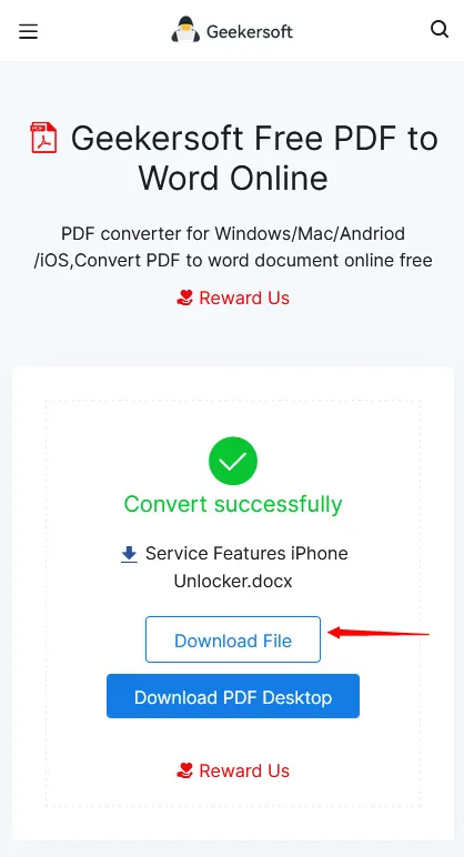 iPhone/iPad上将 PDF 转换为 Word4