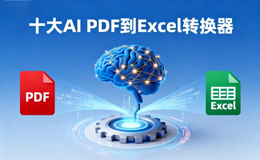 十大AI PDF到Excel转换器