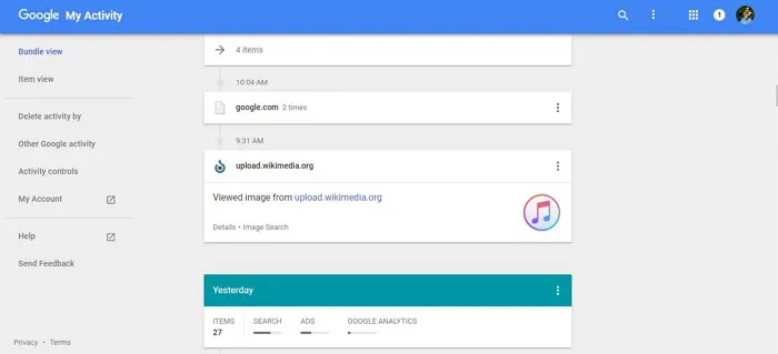 Chrome浏览器上恢复已删除的历史记录4